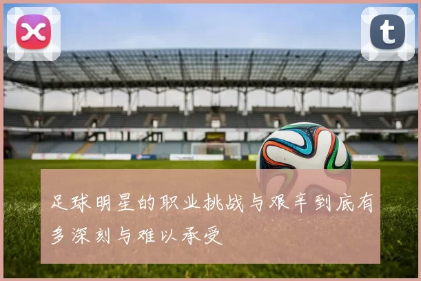 足球明星的职业挑战与艰辛到底有多深刻与难以承受